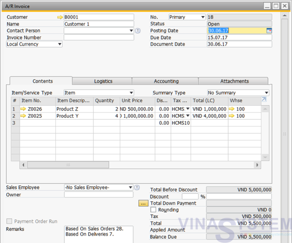 Hướng Dẫn Quy Trình Bán Hàng Trong SAP (Sales Process)